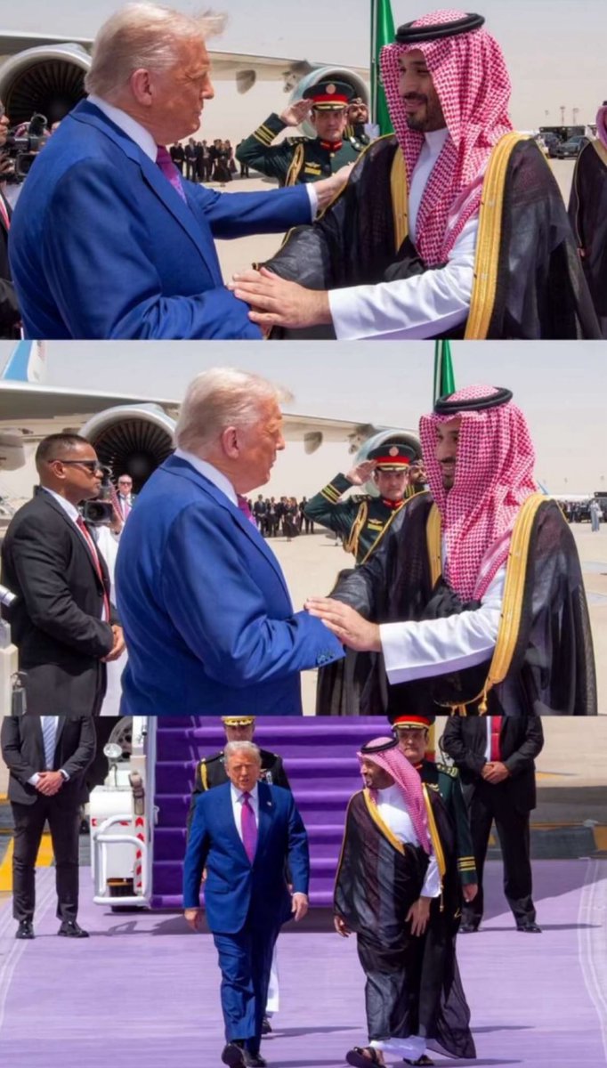 من #الرياض، قلب العالم النابض.. حيث تتلاقى القوى الكبرى

الأمير محمد بن سلمان، قائد المملكة، يستقبل الرئيس الأمريكي دونالد ترامب في لحظة تعكس مكانة السعودية ودورها الفاعل على الساحة الدولية.

هنا تُصنع الشراكات، وهنا يُبنى المستقبل 🇸🇦

#ولي_العهد
#الرئيس_الأمريكي_في_المملكة