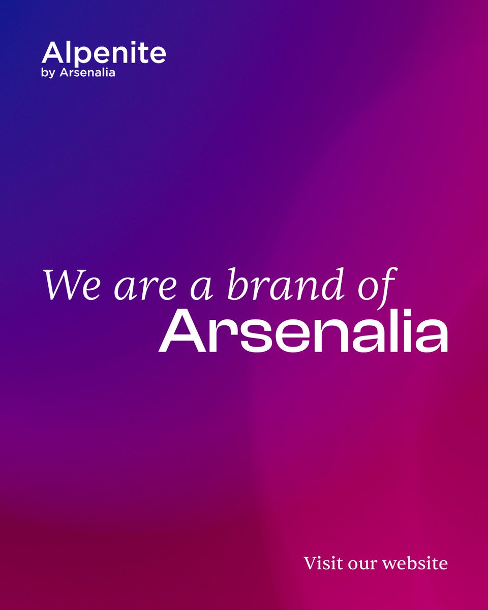 Alpenite is a brand of Arsenalia. 

Oggi siamo parte di un ecosistema multidisciplinare che guida la trasformazione digitale nel commerce, integrando strategia, soluzioni tecnologiche e innovazione creativa. 

Continua a seguirci su Arsenalia.
🔗  ow.ly/Erna50VRCnp
