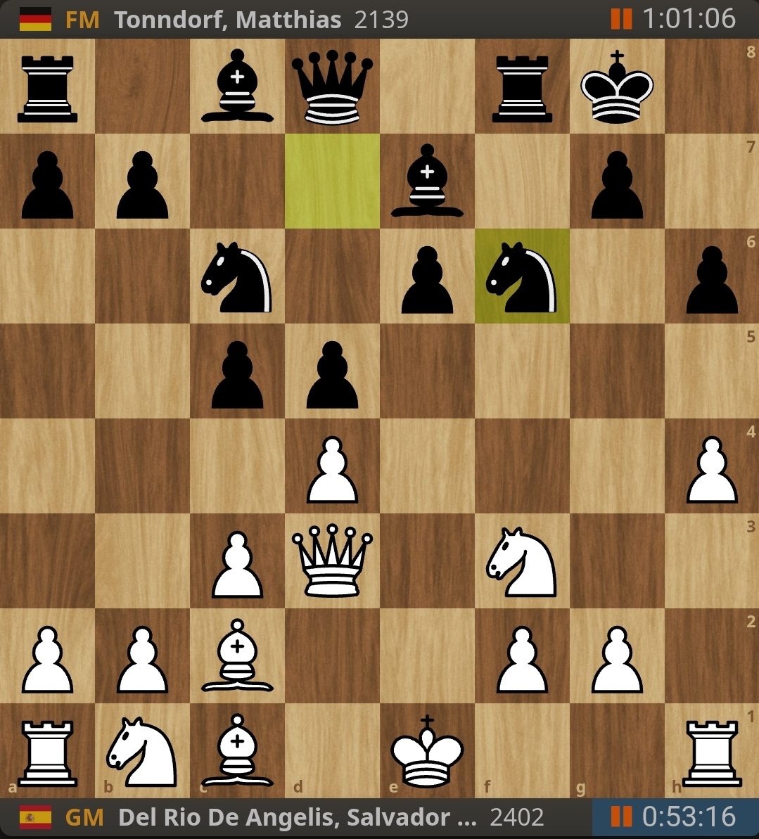 Play like GM Salvador Del Rio! 💣

ℹ️ Peter Long Memorial - 2nd <a href="/killer_chess/">Killer Chess Training</a> Open is taking place between 10-16 of May in Roquetas de Mar, Spain

#chess