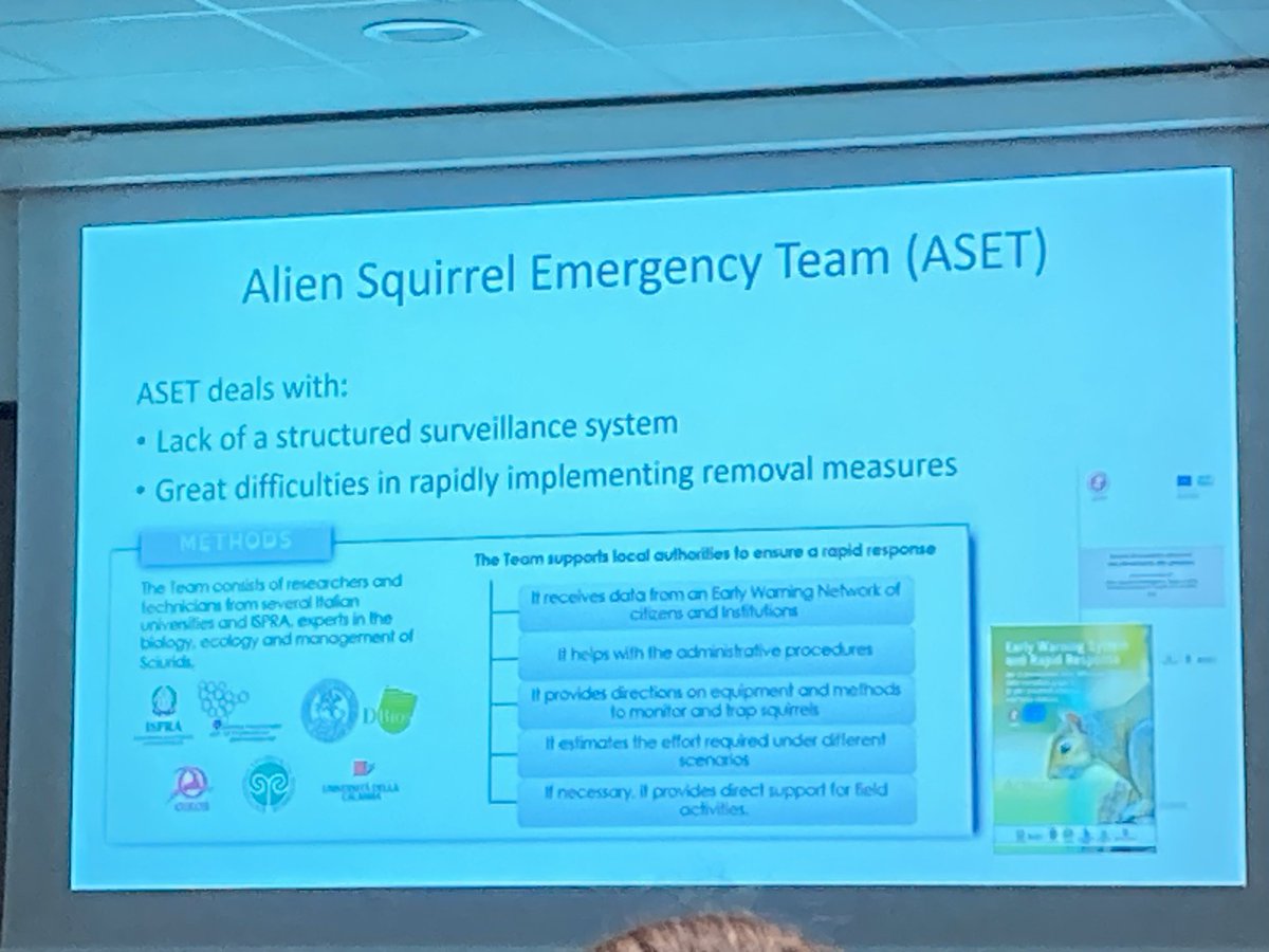 Talks on invasive species in Italy at the 14th European Vertebrate Management Conference