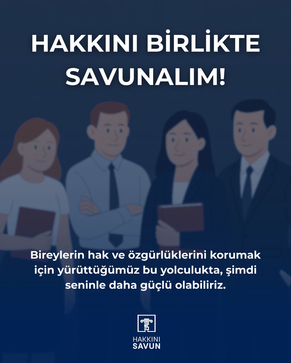 “Hakkını birlikte savunalım!”
Bireylerin hak ve özgürlüklerini korumak için yürüttüğümüz bu yolculukta, artık gönüllüleri aramıza dahil ediyoruz. Sizlerle daha güçlü olabiliriz.

🧷 Hakkını Savun’a gönüllü olarak katılmak, çalışmalara destek vermek, dayanışmanın bir parçası olmak