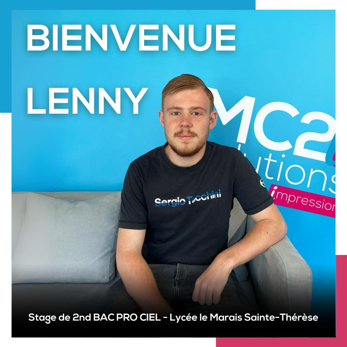 mc2i_solutions's tweet image. Bienvenue Lenny! 💪🏼🤝 

En stage Bac Pro  CIEL 🧑🏻‍💻 au Lycée Sainte-Thérèse à St Etienne. 

#Stage  #MC2ISolutions #TeamMC2I #Numérique #Informatique #Impression  #AndrezieuxBouthéon