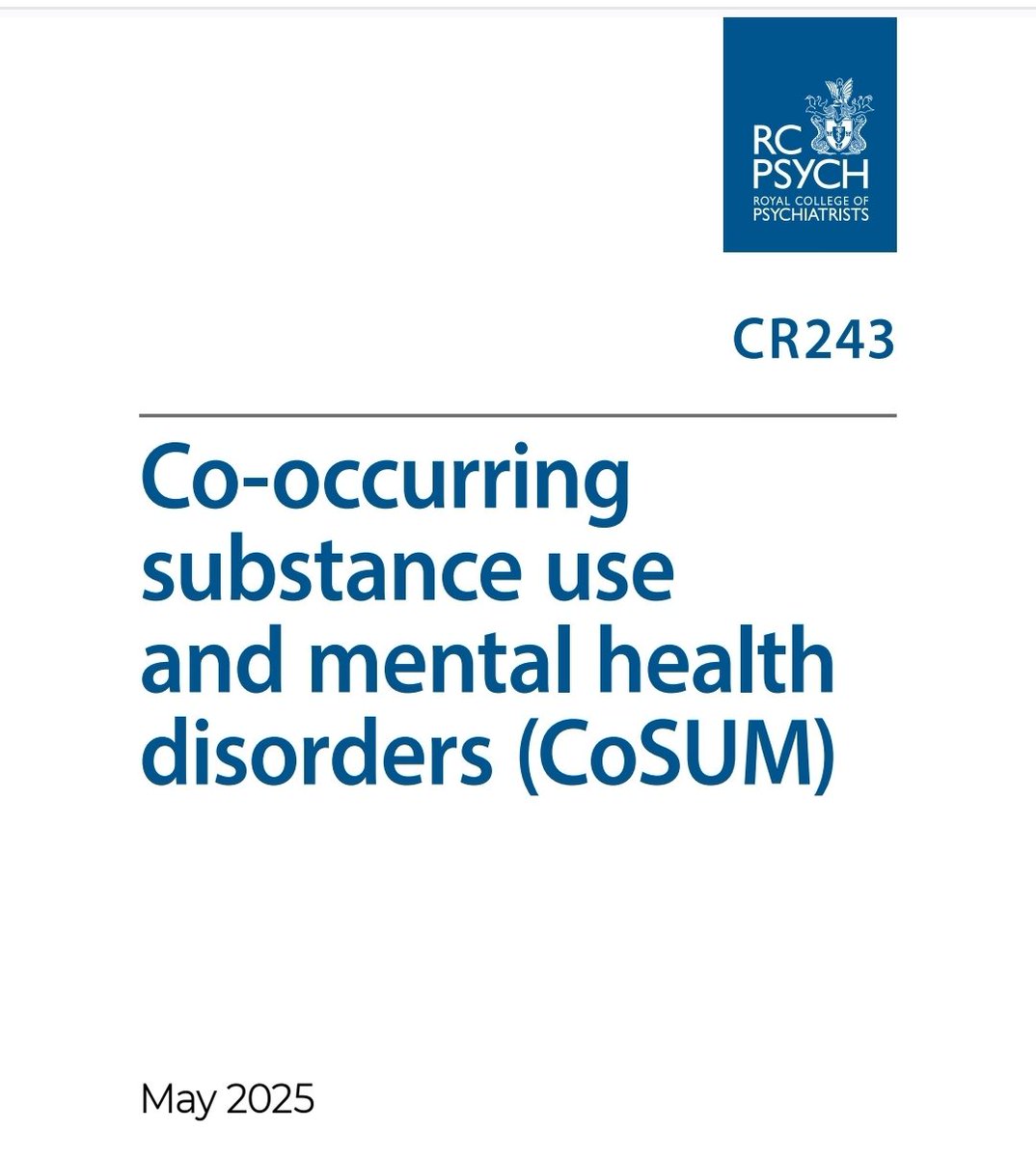 Derek Tracy (@derektracy1) on Twitter photo Our new <a href="/rcpsych/">Royal College of Psychiatrists</a> report on co-occurring substance use & mental health disorders is out. Details here: rcpsych.ac.uk/docs/default-s… Our new <a href="/rcpsych/">Royal College of Psychiatrists</a> report on co-occurring substance use & mental health disorders is out. Details here: rcpsych.ac.uk/docs/default-s…