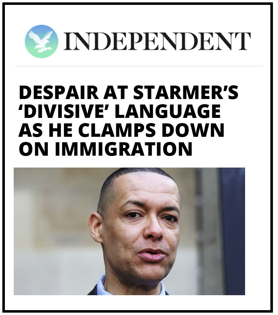 Clive Lewis MP (@labourlewis) on Twitter photo The Independent asked me to respond to the prime minister's comments about the risk of the UK becoming "an island of strangers, not a nation that walks forward together"
I said the PM's comments may legitimise Reform's worldview and give it a home in the political mainstream. The Independent asked me to respond to the prime minister's comments about the risk of the UK becoming "an island of strangers, not a nation that walks forward together"
I said the PM's comments may legitimise Reform's worldview and give it a home in the political mainstream.