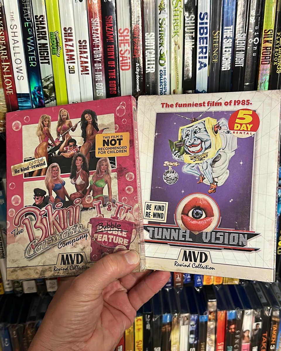BasementBlus's tweet image. Two new #mvdrewindcollection #bluray titles are out with the retro #slipcover and numbered spines. These are both loaded with special features. This is the first time ever that these have been released on Blu-ray. 
#physicalmedia #mvdrewind