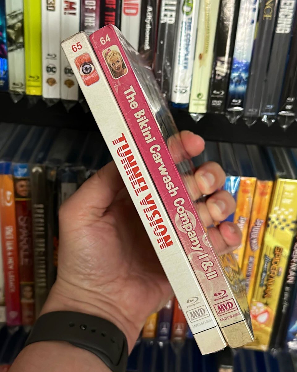 BasementBlus's tweet image. Two new #mvdrewindcollection #bluray titles are out with the retro #slipcover and numbered spines. These are both loaded with special features. This is the first time ever that these have been released on Blu-ray. 
#physicalmedia #mvdrewind
