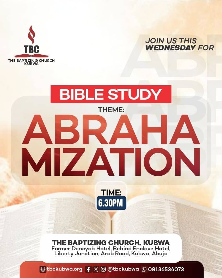 The Hagar Angle.
We will look at the events of Genesis 16, and examine the Nurturer of the Seed's attempt to outsource the labour of the Promise.
Do join us 6.30pm.  See flier for details.

#biblestudies 
#abrahamization
#thepromise
#thebaptizingchurch
#kubwafct