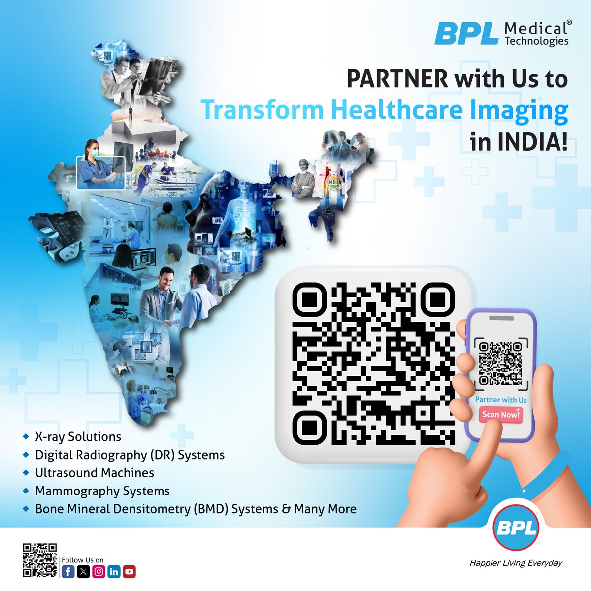 BPLMedTech's tweet image. If you&apos;re a #channelpartner or #distributor in the #medicaldevice space, partner with us as we drive the next wave of #medicalimaging solutions PAN India 🇮🇳 
Opportunities like this don’t come often. 
📲 Scan the QR code OR
👉 Apply Now: forms.gle/6xziVWmqvdEWJV…