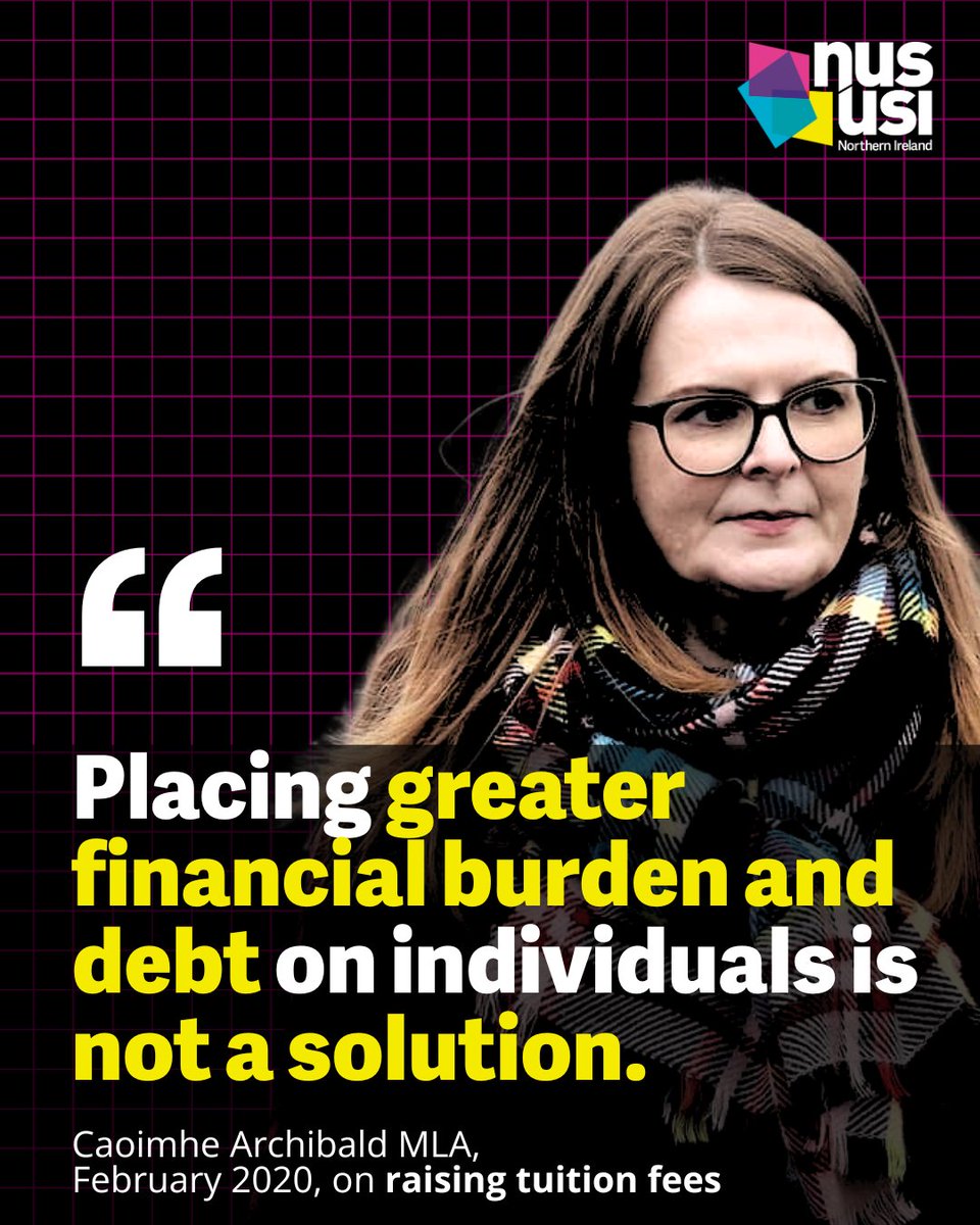 The Economy Minister has previously spoken out against raising fees, as it would place a greater financial burden and debt on students — we couldn't agree more. We hope the Minister stands by her position.
 
Sign the petition — Don't Increase Our Fees!

nus-usi.org/dont-increase-…