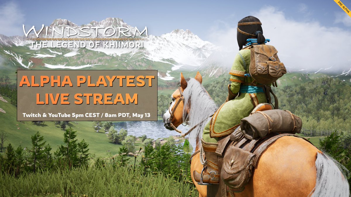 Exciting news Riders!

We'll be hosting a live stream today to show you new live gameplay!📽️

Join us on Twitch and YouTube at 5pm CEST / 8am PDT and ask us your questions.

And don't forget to wishlist Windstorm: The Legend of Khiimori on Steam, Epic or PlayStation.

LINK IN