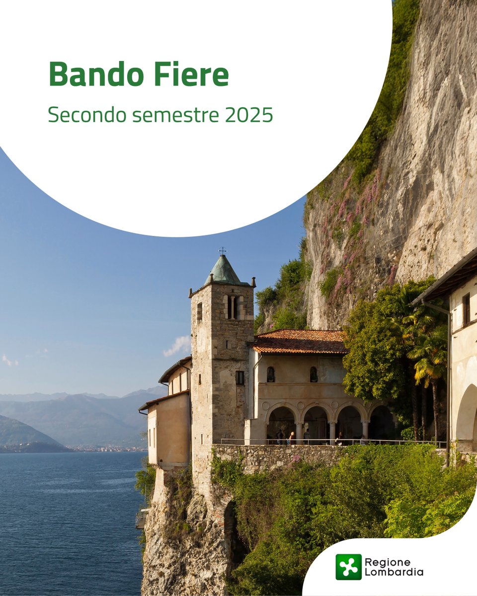 RegLombardia's tweet photo. È aperto il bando per la partecipazione a manifestazioni fieristiche internazionali di promozione turistica promosse da Regione Lombardia, in Italia e all’estero, per il secondo semestre 2025. 🌏
👉 Per maggiori info: https://t.co/fbWzxgCTJ2 https://t.co/wh0jbUT8rY