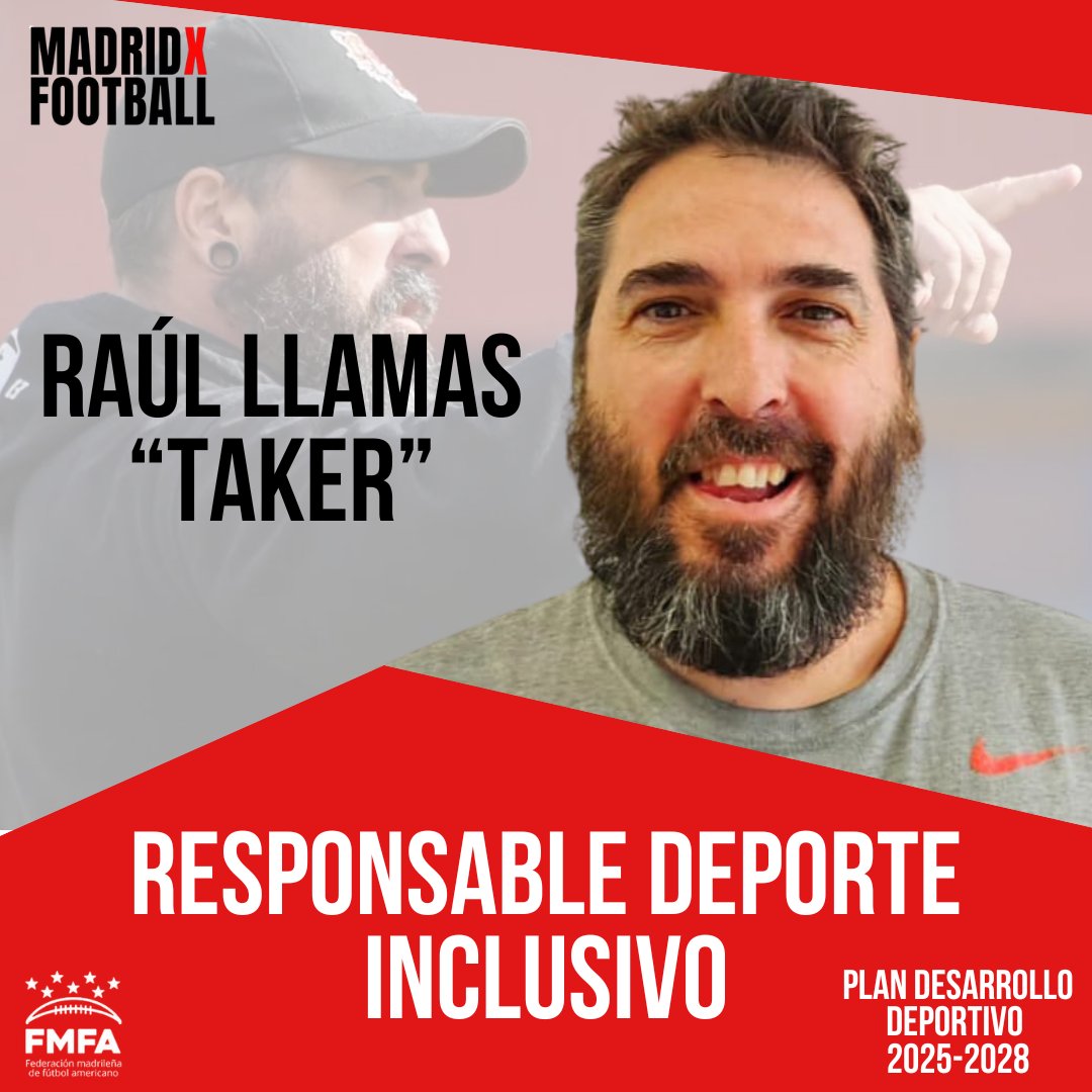 ¡Gran paso en la FMFA! Raúl Llamas "Taker" se une como Responsable de Deporte Inclusivo. Su liderazgo en "Imparables" impulsará una federación más abierta y diversa. Atentos a la sorpresa este sábado en las finales de Flag Football.