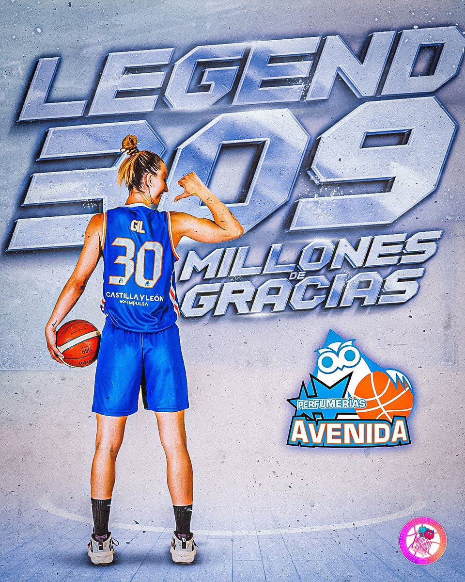 GRACIAS, LAU 💙

3️⃣0️⃣9️⃣ partidos, 3️⃣0️⃣9️⃣ millones de GRACIAS que se quedan cortos para TODO lo que nos has dado en la pista. Y ese “TODO”, en el caso de <a href="/Lau_gilcollado/">Laura Gil Collado</a> , es muchísimo.

Tercera etapa en <a href="/CBAvenida/">Perfumerías Avenida</a> que hoy se cierra como una LEYENDA de este club.

Toda la SUERTE,