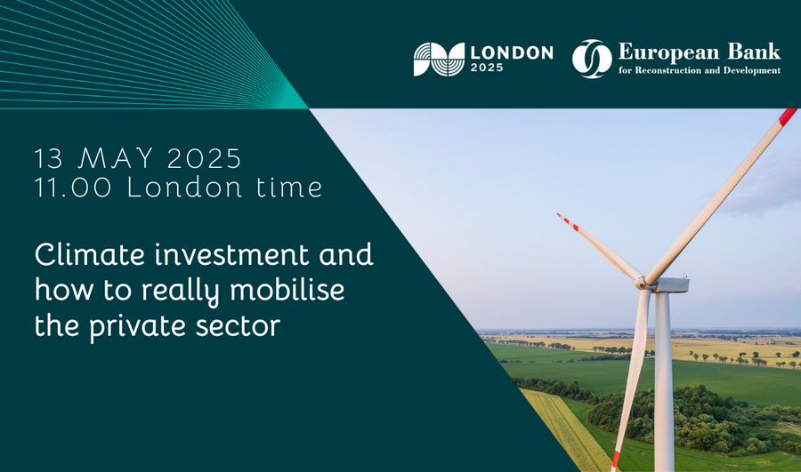 The EBRD (@ebrd) on Twitter photo Watch back our #EBRDam panel 'Climate investment and how to really mobilise the private sector'.
With <a href="/heliaebrahimi/">Helia Ebrahimi</a>, <a href="/dannyalexander/">Danny Alexander</a>, <a href="/bexclement/">Rebekah Clement</a>, Burkhard Kübel-Sorger and Maria Teresa Zappia.
youtube.com/watch?v=BmpfNN… Watch back our #EBRDam panel 'Climate investment and how to really mobilise the private sector'.
With <a href="/heliaebrahimi/">Helia Ebrahimi</a>, <a href="/dannyalexander/">Danny Alexander</a>, <a href="/bexclement/">Rebekah Clement</a>, Burkhard Kübel-Sorger and Maria Teresa Zappia.
youtube.com/watch?v=BmpfNN…