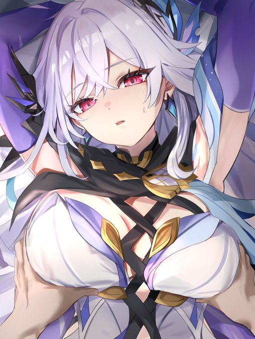 スカーク師匠大きいから支えてあげないと.... #原神  #Skirk 