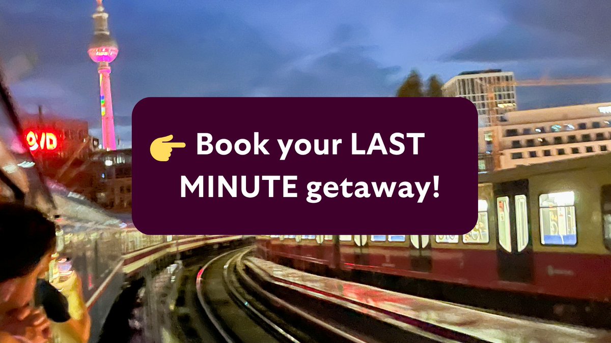 LAST MINUTE deals for spontaneous getaways:
🌞 €40 for a couchette bed - instead of €79.99
🌞 €160 for a private compartment - instead of €299.99

With lower fares, fewer crowds, and GOOD June weather, now’s the time for a #nighttrain getaway 👉️bit.ly/42uXpEO
