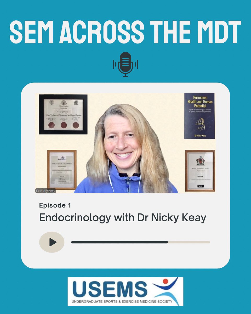 USEMS (@undergradsems) on Twitter photo And we are underway! It was a privilege to welcome Dr Nicky Keay as our inaugural guest…the endocrinologist who makes hormones dance. 🩰
Tune in on Spotify and Podbean!
<a href="/drnickykeay/">NickyKeayFitness</a> And we are underway! It was a privilege to welcome Dr Nicky Keay as our inaugural guest…the endocrinologist who makes hormones dance. 🩰
Tune in on Spotify and Podbean!
<a href="/drnickykeay/">NickyKeayFitness</a>