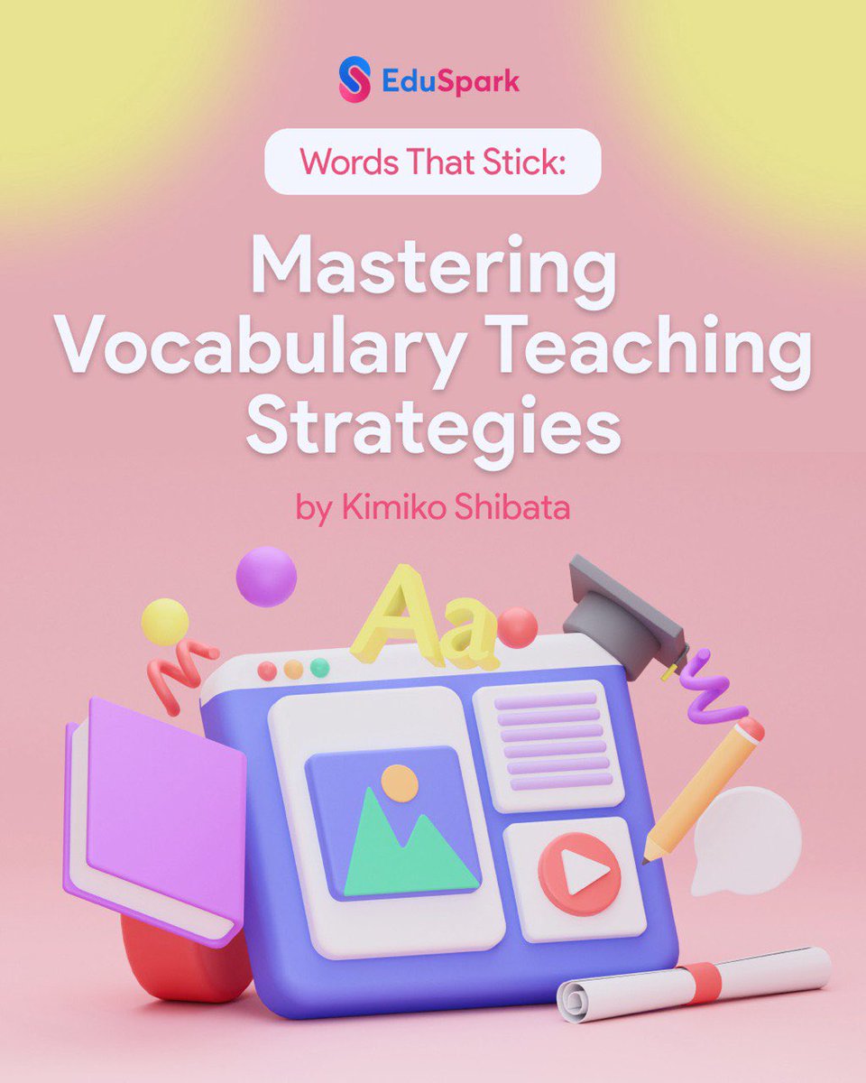 EduSpark (@edusparkworld) on Twitter photo Stop the Forgetting!
Help students retain and use new words with proven vocabulary strategies. No more memorising—just meaningful learning 👉 Enroll now
<a href="/ESL_fairy/">Kimiko Shibata 🦋</a> Stop the Forgetting!
Help students retain and use new words with proven vocabulary strategies. No more memorising—just meaningful learning 👉 Enroll now
<a href="/ESL_fairy/">Kimiko Shibata 🦋</a>