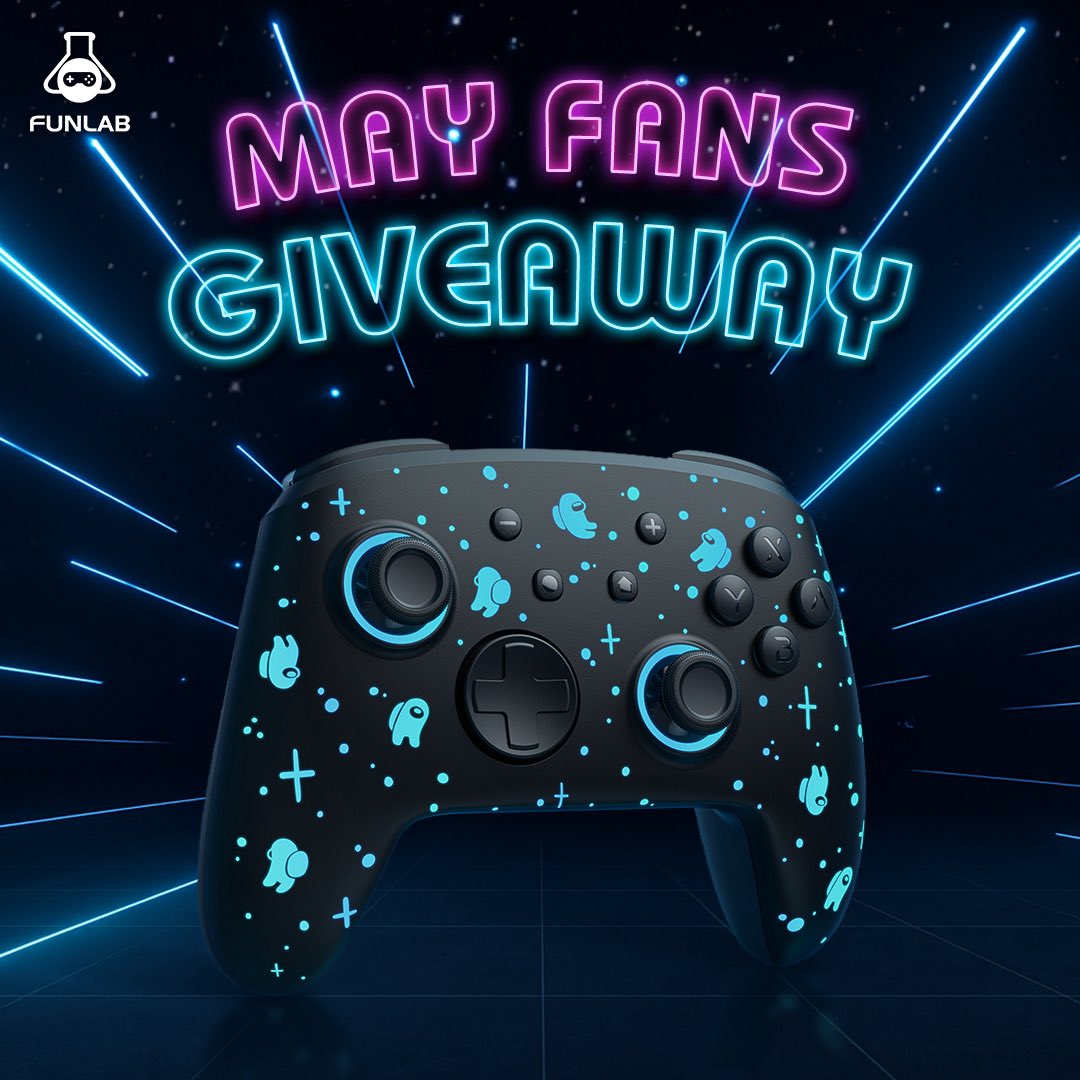 🎉May Fans Giveaway!
🎁The FUNLAB fan event in May is here! In order to give back to fans for your support！

Rules：
①Like and retweet
②Follow <a href="/Funlab_switch/">FUNLAB</a>
③tag friends 

⏰Date time:May 13th to 25th
For every 100 likes this post gets, we'll add one more fan to get the