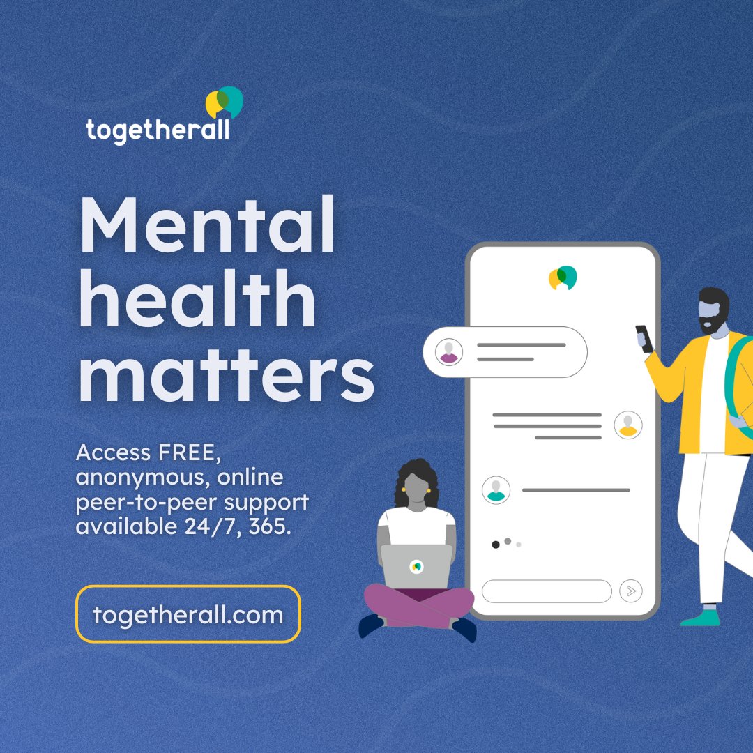 South Ayrshire EPS (@southayreps) on Twitter photo It's #MentalHealthAwarenessWeek – <a href="/togetherall/">Togetherall UK</a> offers a compassionate, supportive community where no one has to feel alone. Access free, anonymous peer-to-peer support anytime, 24/7, at togetherall.com. It's #MentalHealthAwarenessWeek – <a href="/togetherall/">Togetherall UK</a> offers a compassionate, supportive community where no one has to feel alone. Access free, anonymous peer-to-peer support anytime, 24/7, at togetherall.com.