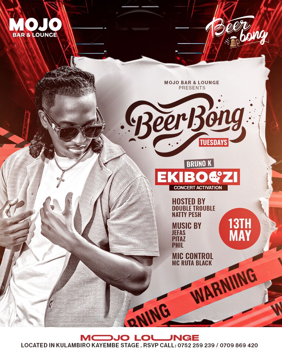 #PhilTheMusic (@djphil_ug) on Twitter photo We at Mojo Lounge for Ekiboozi Concert activations. Bought some tickets for give away 2nyt. Let's show up and support a brother <a href="/bruno_KUg/">Bruno K 🎸 🎙</a> We at Mojo Lounge for Ekiboozi Concert activations. Bought some tickets for give away 2nyt. Let's show up and support a brother <a href="/bruno_KUg/">Bruno K 🎸 🎙</a>