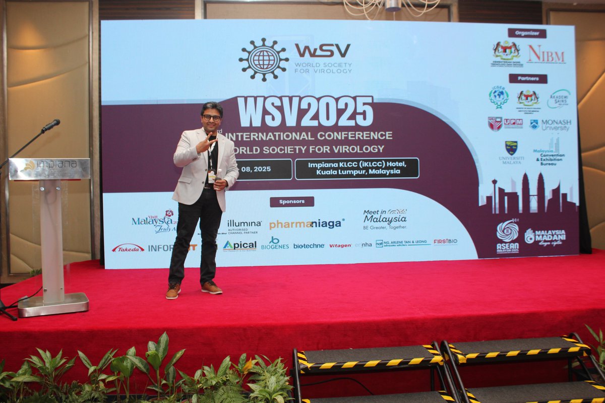 WSVirology's tweet image. 🦇 At #WSV2025, hosted by @NibmMalaysia Dr. @sci_questions #VIDO, Canada) captivated the audience with his fascinating talk:
"Canonical Interferon Signaling and Robust GBP1 Antiviral Activity in Bats"
@a_s_abdelmoneim
#Virology #BatImmunity #OneHealth #WSV2025 #NIBM