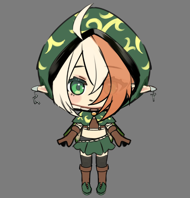 nya_yuika's tweet image. A chibi style that I might lean towards to for chibi models from now ☺️
#Live2DWIP #Live2Dmodel