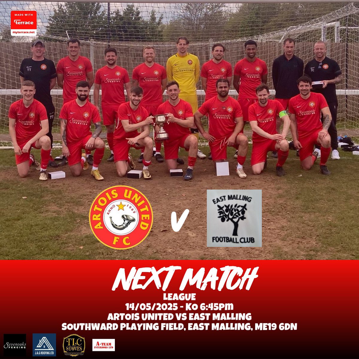 Artois United Football Club (@artoisclub) on Twitter photo Midweek <a href="/mmksfl/">Maidstone & Mid Kent Sunday Football League</a> fixture, away to East Malling
6:45pm kick off
UTA 🔴 Midweek <a href="/mmksfl/">Maidstone & Mid Kent Sunday Football League</a> fixture, away to East Malling
6:45pm kick off
UTA 🔴