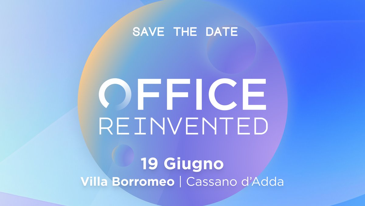 📣 Come cambia il mondo dell’ufficio?

Il 19 giugno partecipa a #OfficeReinvented a Villa Borromeo (MI): tecnologie, spazi ibridi e nuove modalità di lavoro.

Speaker, demo e partner per ripensare il workplace.
🔗 Iscriviti:
farnetworks.com/office-reinven…