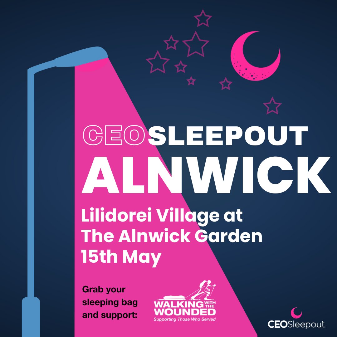 supportthewalk's tweet image. We're ready for a night under the stars - are you?
📍 Lilidorei, @AlnwickGarden
📅 Thurs 15 May
🕗 8pm
🌙 Can't make it? Join us at one of @The_CEOSLEEPOUT's event this year: ow.ly/XFCu50VRC6c
#Veterans #CEOSleepout #Fundraising