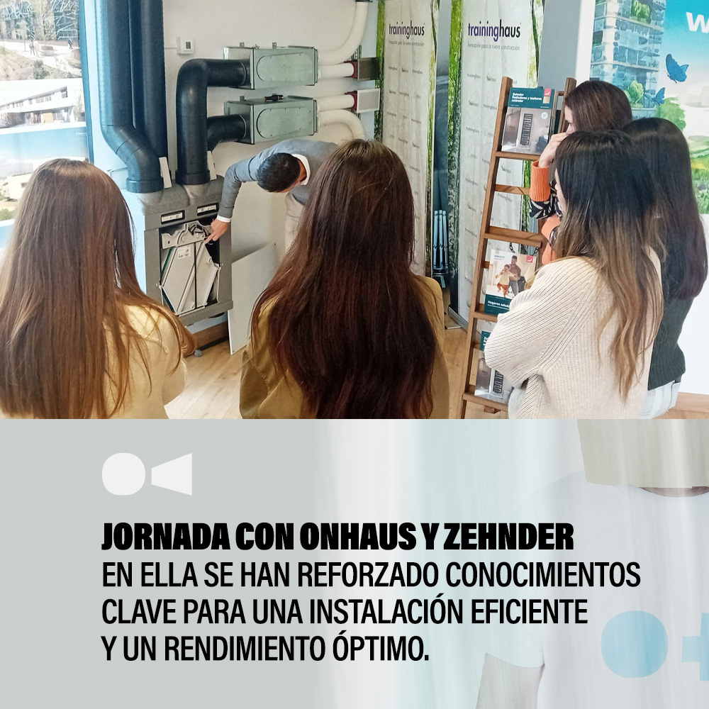 𝗝𝗼𝗿𝗻𝗮𝗱𝗮 𝗱𝗲 𝗳𝗼𝗿𝗺𝗮𝗰𝗶𝗼́𝗻 𝗰𝗼𝗻 𝗢𝗡𝗛𝗔𝗨𝗦 𝘆 𝗭𝗘𝗛𝗡𝗗𝗘𝗥 🧑‍🎓

La pasada semana, nuestra <a href="/traininghausfnc/">traininghaus</a> volvió a acoger una enriquecedora jornada teórico-práctica, liderada por #Onhaus y #Zehnder, dirigida a profesionales del sector.

#Construcción #Formación