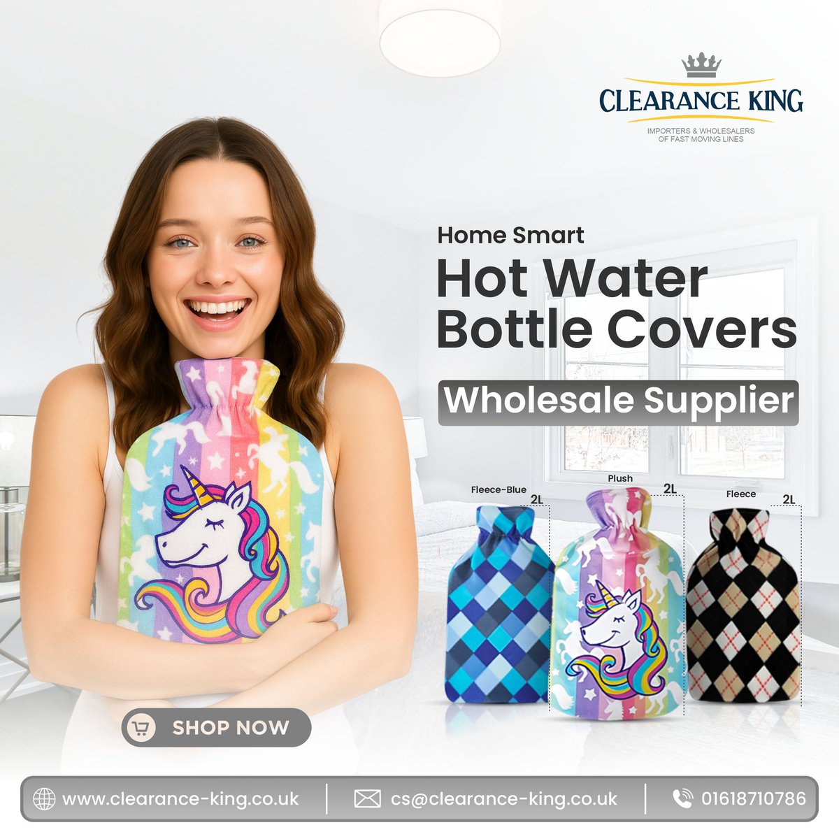 Clearancekinguk's tweet image. Hot Water Bottle Covers Wholesale Supplier 

1. Home Smart - Hot Water Bottle Cover - Fleece 
2. Home Smart - Hot Water Bottle Cover - Plush
For Order, 
Visit: clearance-king.co.uk/hot-water-bott… 

#hotwaterbottlecover #bottlecover #bottlecoversupplier #bottlecoverwholesaler #clearanceking