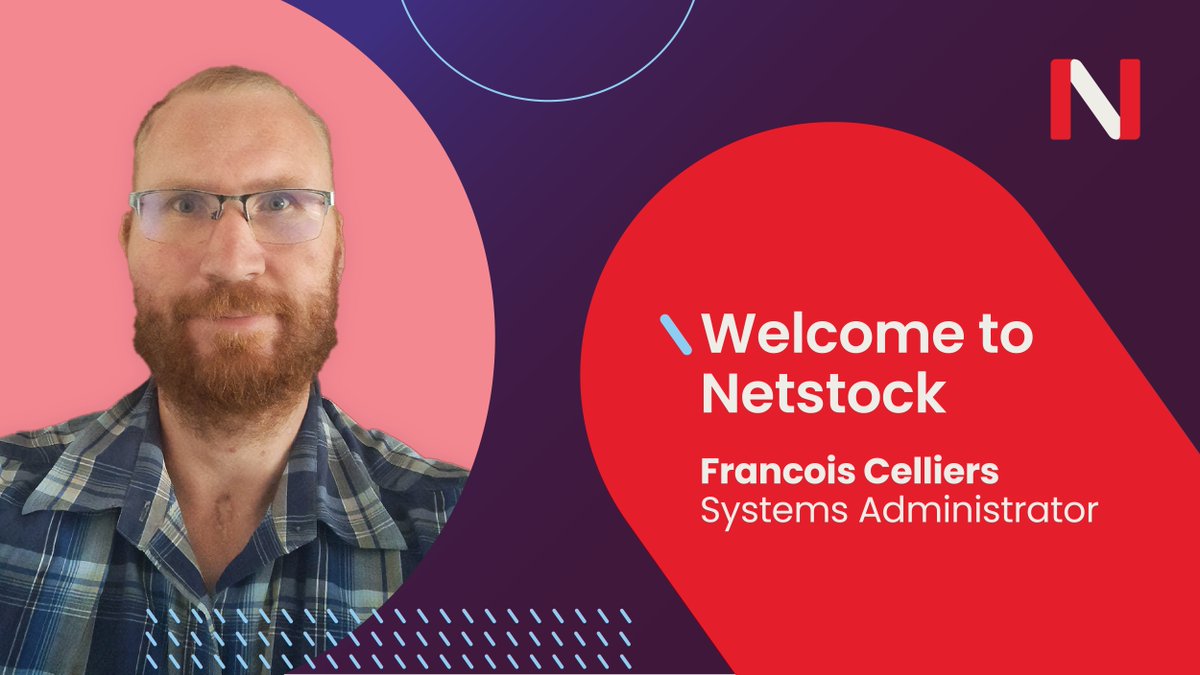 Welcome to our team, Francois Celliers! We're glad to have you onboard. #teamNetstock