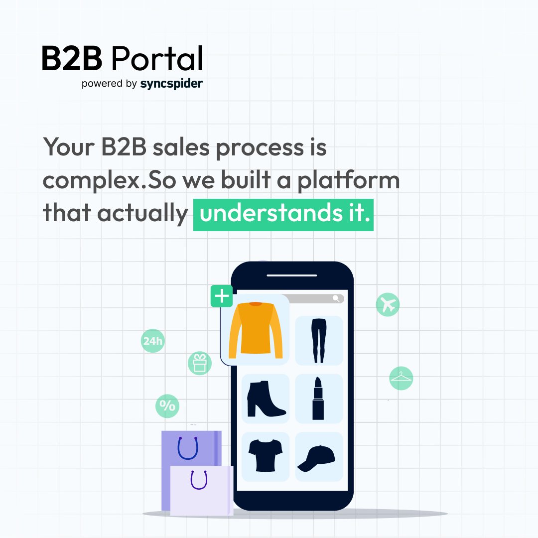 B2B sales isn’t simple.
 Bulk orders. Custom catalogs. Disconnected tools.
We built a platform that understands complexity.

 B2B Portal by SyncSpider adapts to you — not the other way around.

 📎 vist.ly/3n48933

 #B2BSales #WholesalePlatform #SyncSpider