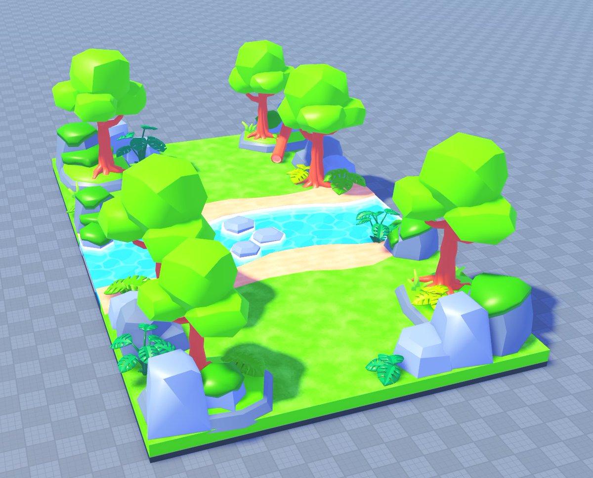 SplashedDev's tweet image. Some mini-maps displaying some foliage assets I've recently made. 🍃🏜️❄️ #RobloxDev #ROBLOX #Modeling #3dmodeling