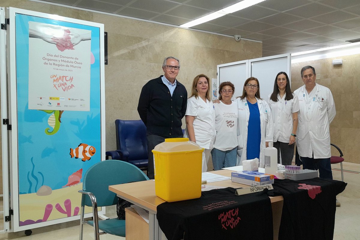 Área IX Vega Alta (@area9vegaalta) on Twitter photo 📢 13 de mayo Día Regional del Donante de Órganos y Médula Ósea
📍Hospital de Cieza <a href="/Area9VegaAlta/">Área IX Vega Alta</a> 🏥
🕗 De 9 a 14 horas
#Donamédula
(en el vestíbulo del hospital)
📷 Nuestro primer potencial donante ❣️
🙌 Forma parte de esta gran red solidaria 👇
<a href="/Murciasalud/">Murciasalud</a> <a href="/DonarSangreMU/">🩸CENTRO REGIONAL DE HEMODONACIÓN 🅰️🅱️🅾️🆎</a> 📢 13 de mayo Día Regional del Donante de Órganos y Médula Ósea
📍Hospital de Cieza <a href="/Area9VegaAlta/">Área IX Vega Alta</a> 🏥
🕗 De 9 a 14 horas
#Donamédula
(en el vestíbulo del hospital)
📷 Nuestro primer potencial donante ❣️
🙌 Forma parte de esta gran red solidaria 👇
<a href="/Murciasalud/">Murciasalud</a> <a href="/DonarSangreMU/">🩸CENTRO REGIONAL DE HEMODONACIÓN 🅰️🅱️🅾️🆎</a>