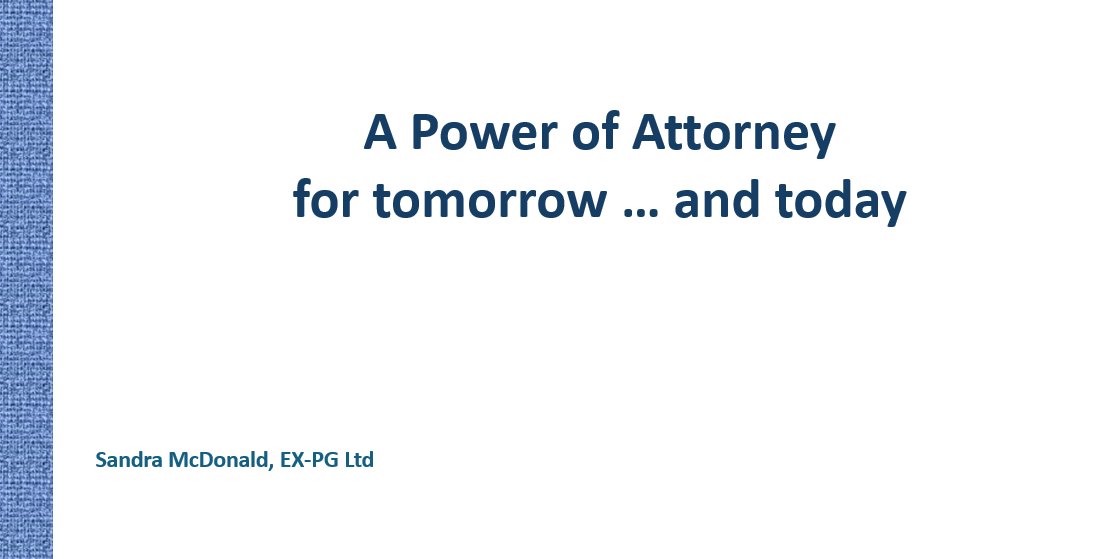 Legal Services Agency (@lsalawcentre) on Twitter photo πΉ Up next at LSA's Private Client Conference:
π€ Sandra McDonald, Ex-Public Guardian
π A Power of Attorney for Today and Tomorrow
<a href="/sandraexpg/">Sandra McDonald</a> explores how powers of attorney are evolving to meet modern needs
#LSAConference #PrivateClient πΉ Up next at LSA's Private Client Conference:
π€ Sandra McDonald, Ex-Public Guardian
π A Power of Attorney for Today and Tomorrow
<a href="/sandraexpg/">Sandra McDonald</a> explores how powers of attorney are evolving to meet modern needs
#LSAConference #PrivateClient