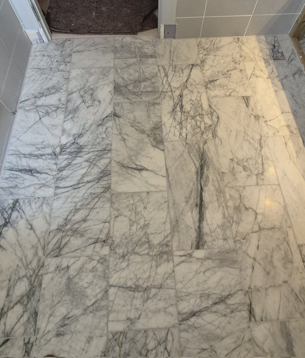 M.J Plastering & Tiling (@plasterer_mj) on Twitter photo 📍Dempster Place ,Dunbar.
Main bathroom floor tiled with 61x30.5 cm optimo white marble ,from <a href="/FiredEarthUK/">Fired Earth</a> .
Grout colour is gunmetal from the <a href="/BALtiling/">BAL Tiling</a> range with matching grout effect silicone around the perimeter. 📍Dempster Place ,Dunbar.
Main bathroom floor tiled with 61x30.5 cm optimo white marble ,from <a href="/FiredEarthUK/">Fired Earth</a> .
Grout colour is gunmetal from the <a href="/BALtiling/">BAL Tiling</a> range with matching grout effect silicone around the perimeter.