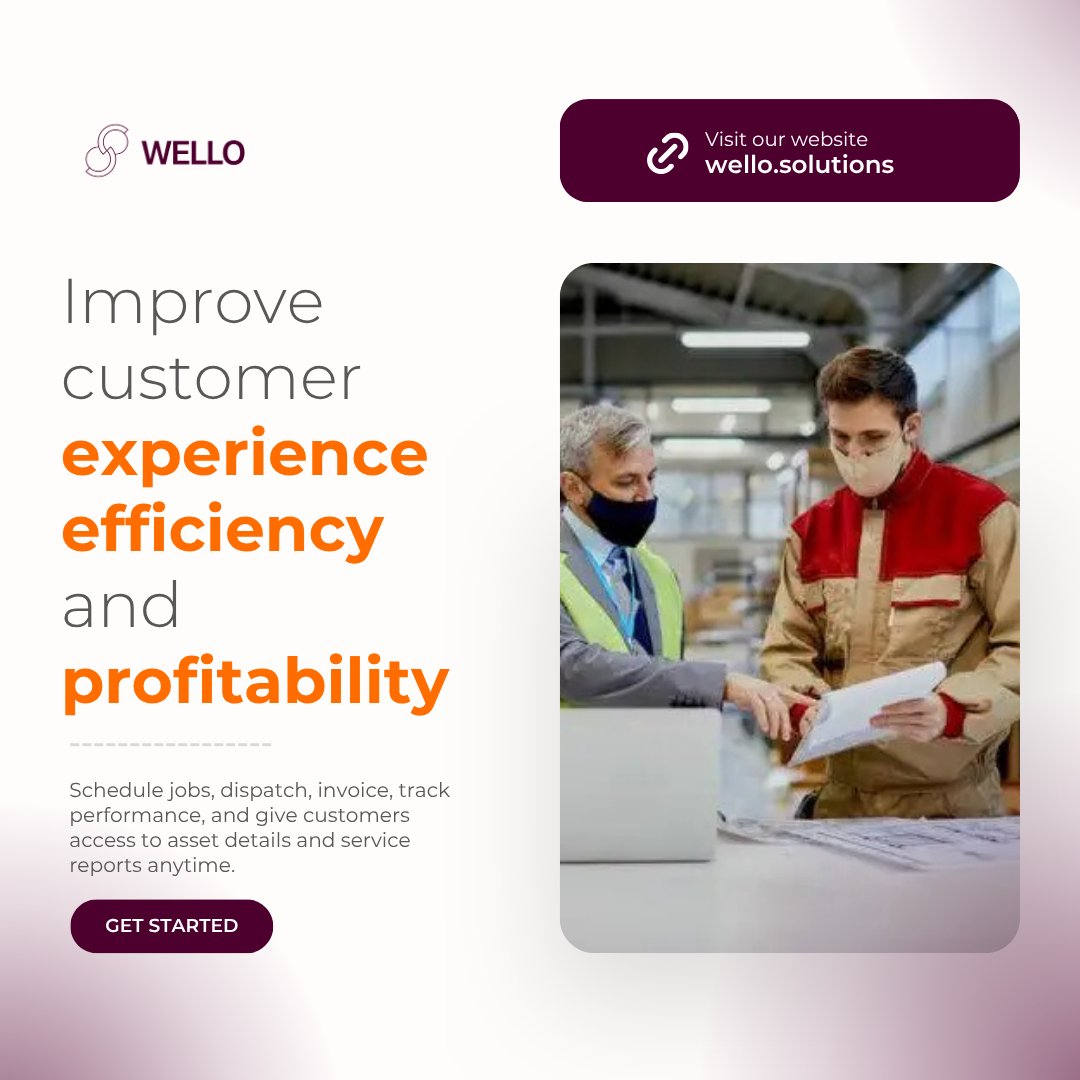 WelloSolutions's tweet image. Tools that enhance every aspect of your business.
From job tracking to customer management, Wello Solutions is your all-in-one Field Service Management Software—designed to help your business grow smarter, faster, and stronger.
#FieldService #FSMSoftware #WelloSolutions