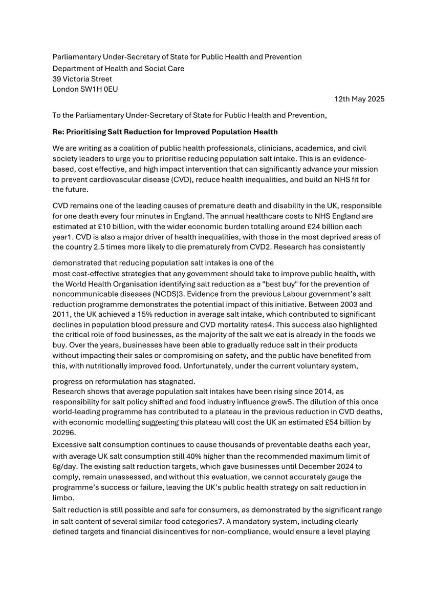 Action on Salt and Sugar (@actionsaltsugar) on Twitter photo 🗣️ The results prove it - public support for healthier food is strong & we deserve a gov that prioritises our health.
Our open letter, signed by 31 major health experts, calls on <a href="/AshleyDalton_MP/">Ashley Dalton MP</a> to end voluntary inaction & enforce stronger regulation.
✉️tinyurl.com/3234tapr 🗣️ The results prove it - public support for healthier food is strong & we deserve a gov that prioritises our health.
Our open letter, signed by 31 major health experts, calls on <a href="/AshleyDalton_MP/">Ashley Dalton MP</a> to end voluntary inaction & enforce stronger regulation.
✉️tinyurl.com/3234tapr