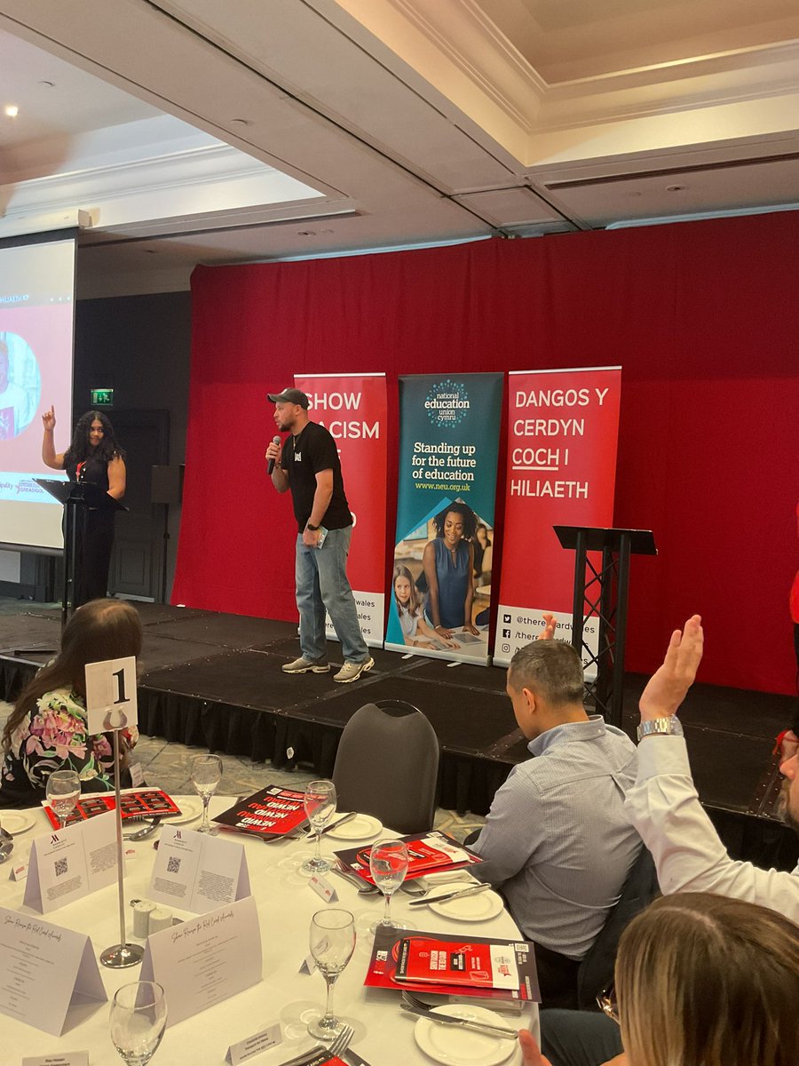 SRtRC Wales | Cymru 🏴 (@theredcardwales) on Twitter photo 🔥 Oh wow, what a way to kick things off with an electrifying performance from <a href="/connor_allen92/">KingCon™ 👑</a>, joined by our incredible hosts Donna and Luchia, set the tone for an unforgettable celebration! 🎤✨ #AntiRacism #Education #SRtRCComp25 #ShowRacismtheRedCard 🔥 Oh wow, what a way to kick things off with an electrifying performance from <a href="/connor_allen92/">KingCon™ 👑</a>, joined by our incredible hosts Donna and Luchia, set the tone for an unforgettable celebration! 🎤✨ #AntiRacism #Education #SRtRCComp25 #ShowRacismtheRedCard