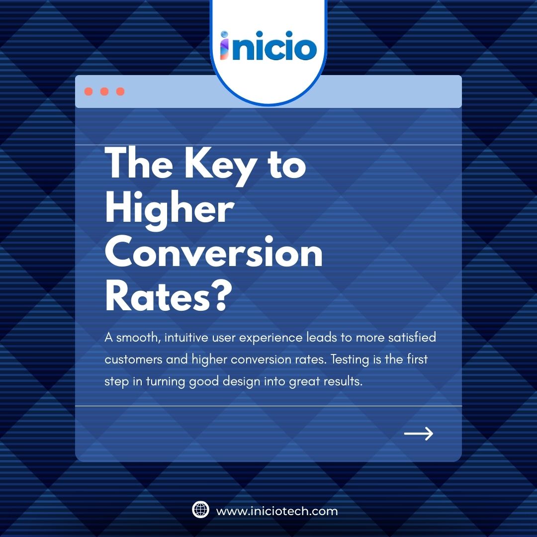 iniciotech's tweet image. At Inicio Tech, we believe that exceptional user experiences start with UI/UX testing. From identifying pain points to optimizing interactions, we ensure every click, swipe, and tap is seamless.

#UIUXTesting #UserExperience  #iniciotech
@iniciotech