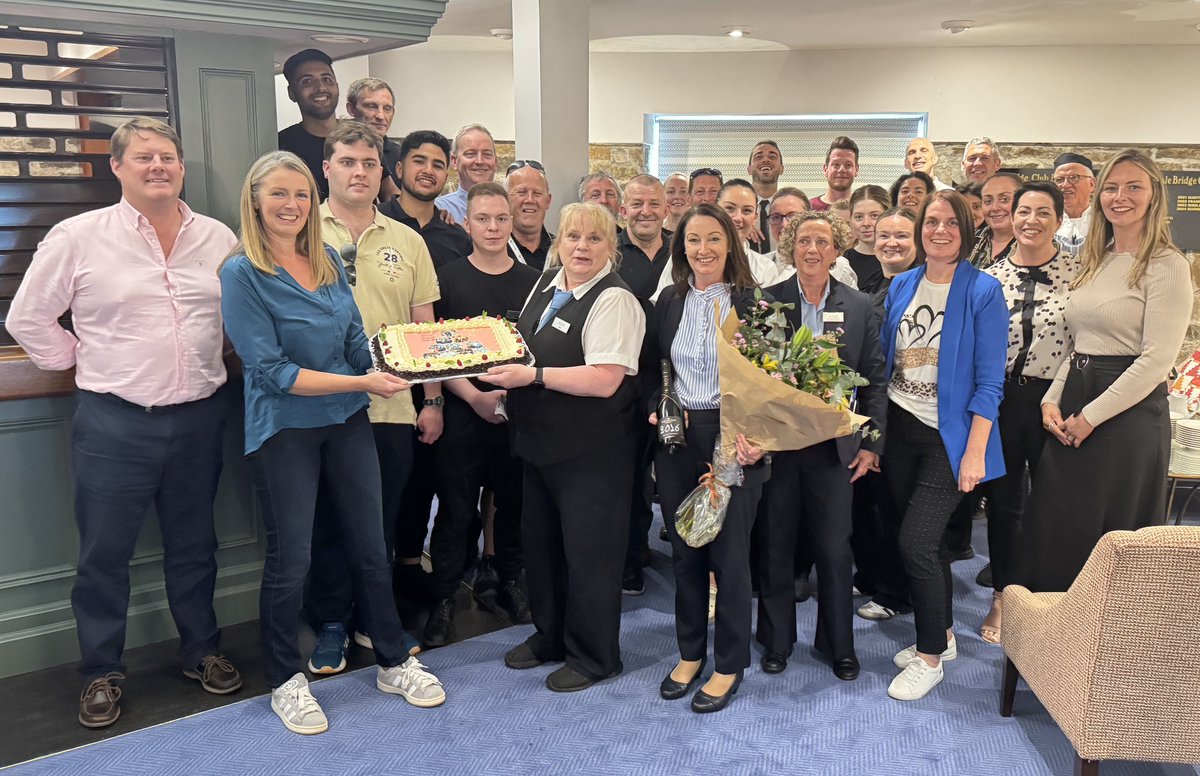 🎉 We celebrate an incredible milestone for Trish our General Manager who marks 35 years at the Trident! Her passion, leadership &amp; kindness make the Trident special. Thank you Trish for everything you’ve done and continue to do. Here’s to 35 remarkable years! 🥂🌟 #Kinsale #Cork