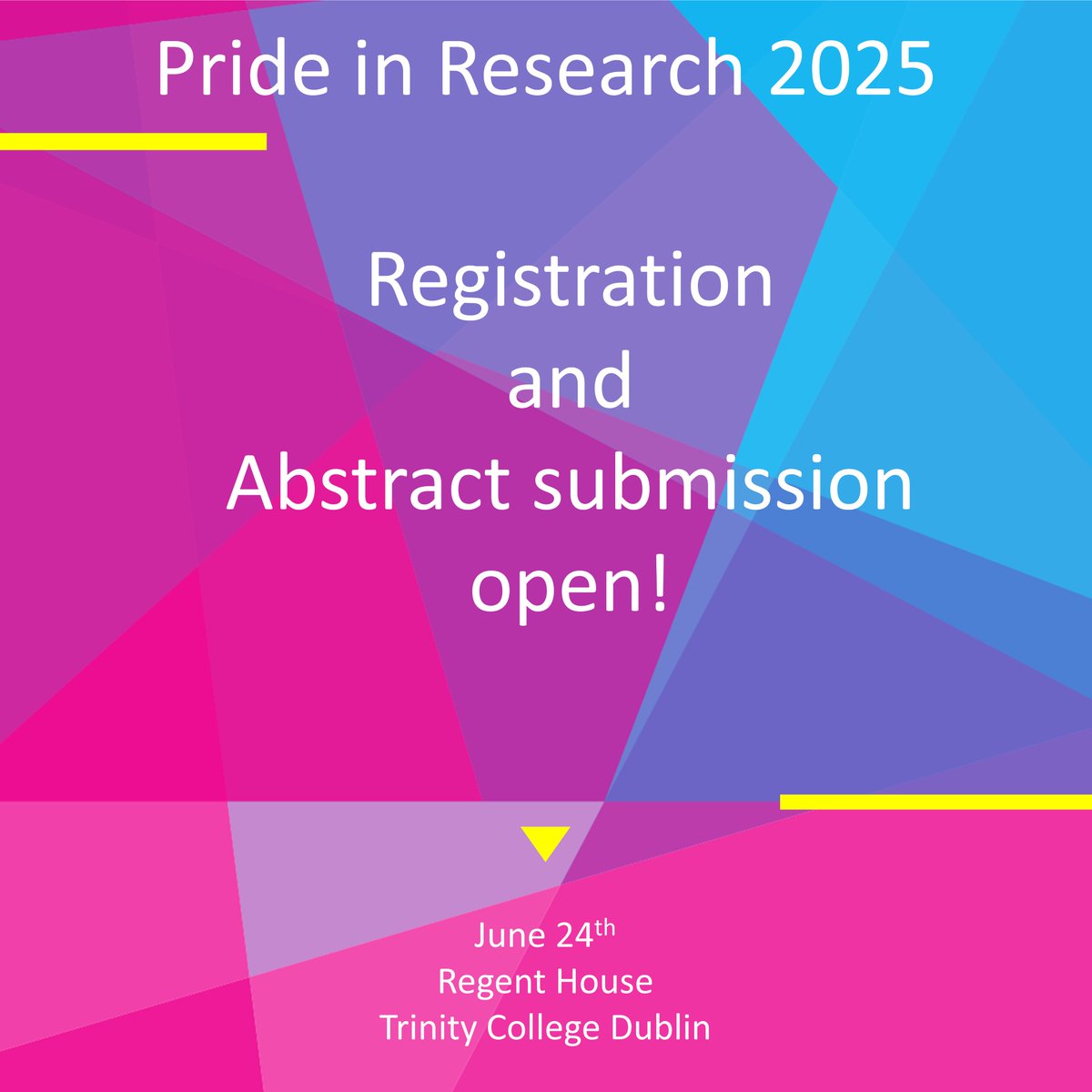 Come join us for Pride in Research 2025, our one day symposium celebrating the work of LGBTQ+ researchers and their allies. Registration and abstract submission link in our bio. Abstract submission deadline is Friday May 30th docs.google.com/forms/d/e/1FAI…