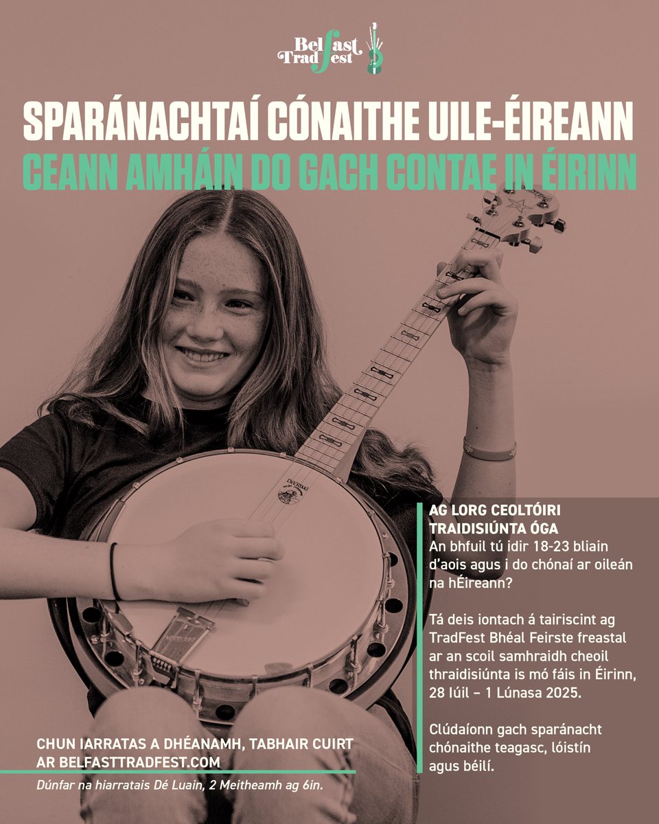 Dónal O'Connor (@doconnormusic) on Twitter photo Thaitin sé go mór liom bheith i mbun cainte le Micheá Ó Tuatháil ar <a href="/IrisAniar/">Iris Aniar</a> ar <a href="/RTERnaG/">Raidió na Gaeltachta</a> faoin Scéim Sparánachta Cónaithe Uile-Éireann atá a reachtáil ag Belfast TradFest <a href="/BelfastTradF/">Belfast TradFest</a> i mbliana.
Éist siar anseo 🎧 rte.ie/radio/rnag/iri… Thaitin sé go mór liom bheith i mbun cainte le Micheá Ó Tuatháil ar <a href="/IrisAniar/">Iris Aniar</a> ar <a href="/RTERnaG/">Raidió na Gaeltachta</a> faoin Scéim Sparánachta Cónaithe Uile-Éireann atá a reachtáil ag Belfast TradFest <a href="/BelfastTradF/">Belfast TradFest</a> i mbliana.
Éist siar anseo 🎧 rte.ie/radio/rnag/iri…