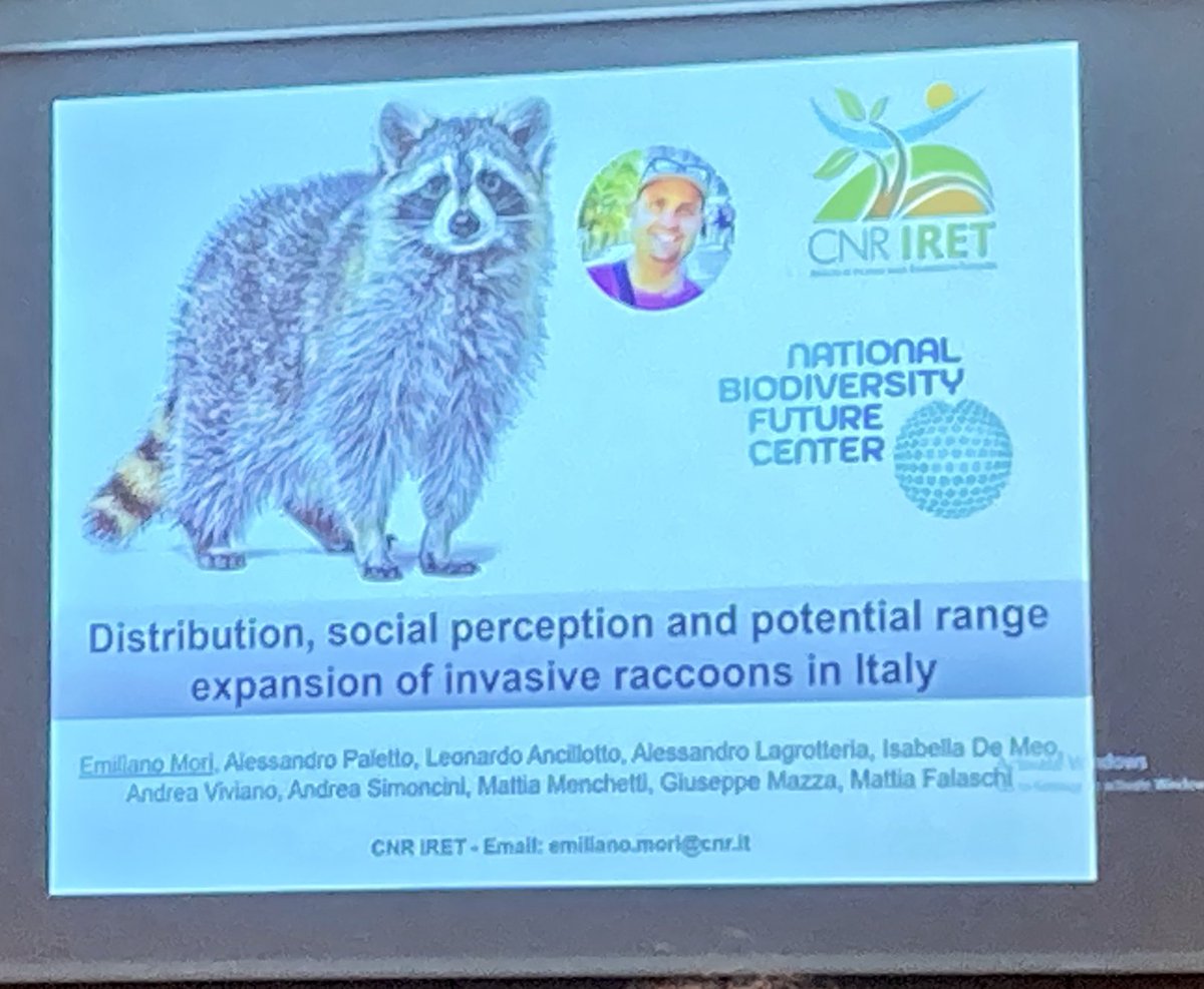 And two talks on invasive raccoons in Italy at the 14th EVMC