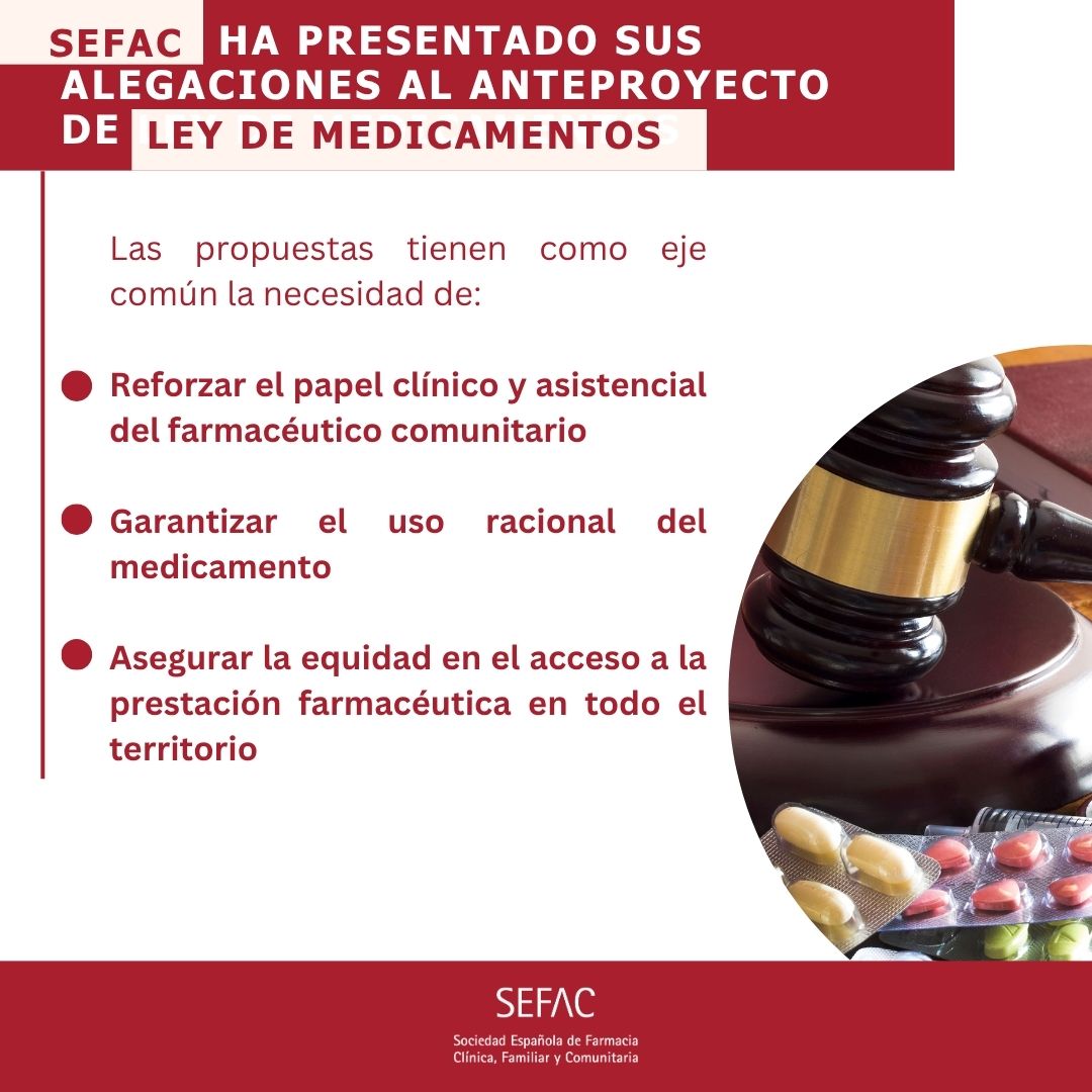 SEFAC (@sefac_aldia) on Twitter photo El texto se ha nutrido de las alegaciones presentadas por socios de SEFAC
SEFAC ha puesto a disposición de <a href="/sanidadgob/">Ministerio de Sanidad</a> el doc completo con sus alegaciones, ofreciendo además su colaboración técnica para el desarrollo reglamentario posterior de la Ley
zurl.co/hZSpc El texto se ha nutrido de las alegaciones presentadas por socios de SEFAC
SEFAC ha puesto a disposición de <a href="/sanidadgob/">Ministerio de Sanidad</a> el doc completo con sus alegaciones, ofreciendo además su colaboración técnica para el desarrollo reglamentario posterior de la Ley
zurl.co/hZSpc