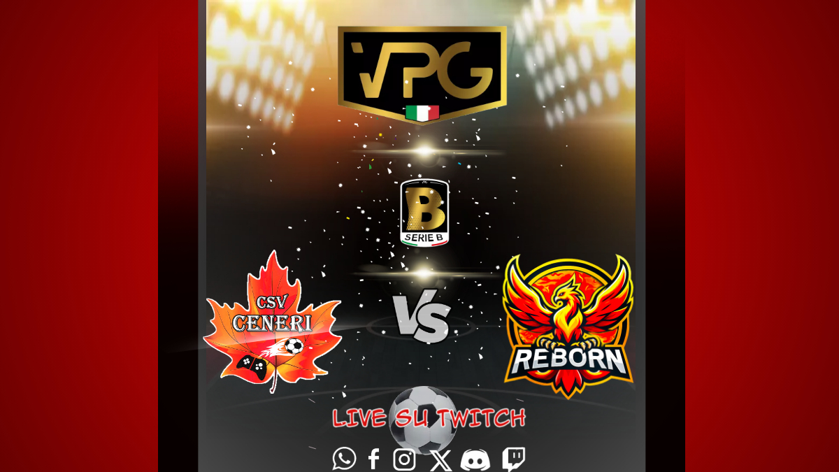 CSV Ceneri (@csv_ceneri) on Twitter photo โฝMatch Day esportโฝ
๐
| 13-05-25
๐ | <a href="/OfficialVPG/">Virtual Pro Gaming</a>
โฐ | 22:00
๐ | Reborn
๐บ | Canale Streaming
twitch.tv/csv_ceneri
<a href="/pctransfermarkt/">๐ฎ๐น PRO CLUBS TRANSFERMARKT๐</a> <a href="/NewsProclub/">News Proclub</a> <a href="/ProClubITALIA/">ProClub ITALIA</a> <a href="/tanadelproclub/">La Tana del ProClub</a> <a href="/Tutto_ProClub/">Tutto ProClub</a> <a href="/RTAllProClub/">RETWEET ALL PROCLUB</a> <a href="/HouseOfProClub/">H๐ ๐ฆ๐ค๐ ๐๐ P๐ฃ๐ C๐๐ฆ๐</a> <a href="/pctransfermarkt/">๐ฎ๐น PRO CLUBS TRANSFERMARKT๐</a> @MERCATO_PROCLUB โฝMatch Day esportโฝ
๐
| 13-05-25
๐ | <a href="/OfficialVPG/">Virtual Pro Gaming</a>
โฐ | 22:00
๐ | Reborn
๐บ | Canale Streaming
twitch.tv/csv_ceneri
<a href="/pctransfermarkt/">๐ฎ๐น PRO CLUBS TRANSFERMARKT๐</a> <a href="/NewsProclub/">News Proclub</a> <a href="/ProClubITALIA/">ProClub ITALIA</a> <a href="/tanadelproclub/">La Tana del ProClub</a> <a href="/Tutto_ProClub/">Tutto ProClub</a> <a href="/RTAllProClub/">RETWEET ALL PROCLUB</a> <a href="/HouseOfProClub/">H๐ ๐ฆ๐ค๐ ๐๐ P๐ฃ๐ C๐๐ฆ๐</a> <a href="/pctransfermarkt/">๐ฎ๐น PRO CLUBS TRANSFERMARKT๐</a> @MERCATO_PROCLUB