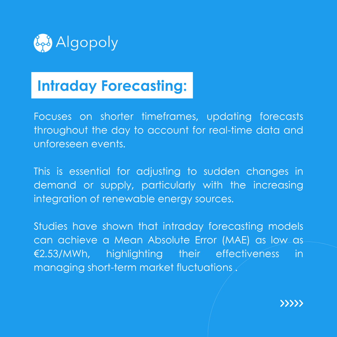 algopolyenergy's tweet photo. Understanding Forecast Horizons: Day-Ahead vs. Intraday

Successful energy operations rely on both long-term strategy and real-time responsiveness.

Visit our website and learn more about our solutions!

#Forecasting #EnergyMarkets #DayAhead #Intraday https://t.co/ZochZFcohW