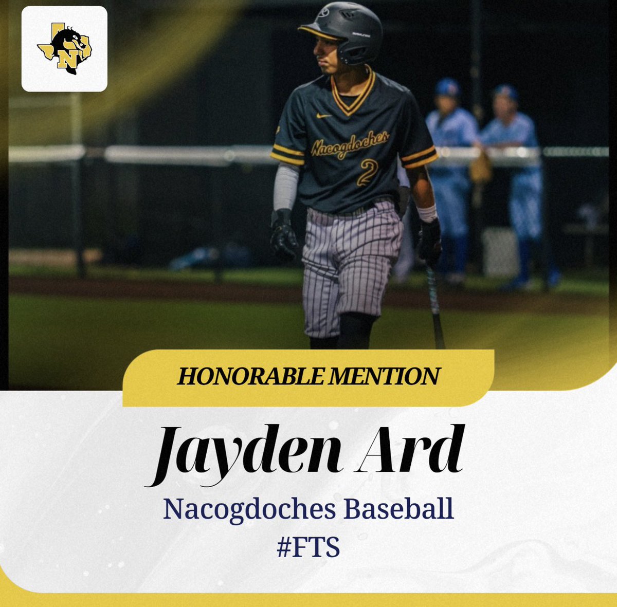 Congratulations to Jayden Ard for being named Honorable Mention